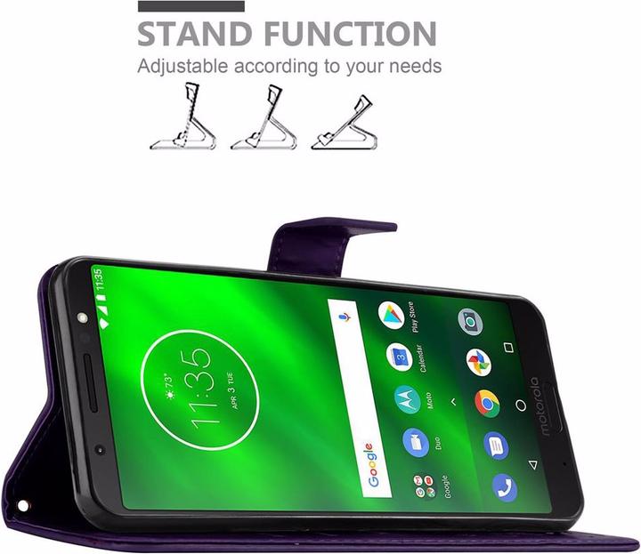 Actual product image Cadorabo Flower Book Cover (Motorola Moto G6 Plus)