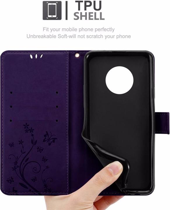 Actual product image Cadorabo Flower Book Cover (Motorola Moto G6 Plus)