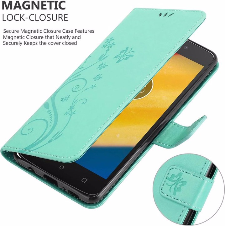 Produktbild Cadorabo Flower Book Cover (Motorola Moto C Plus)