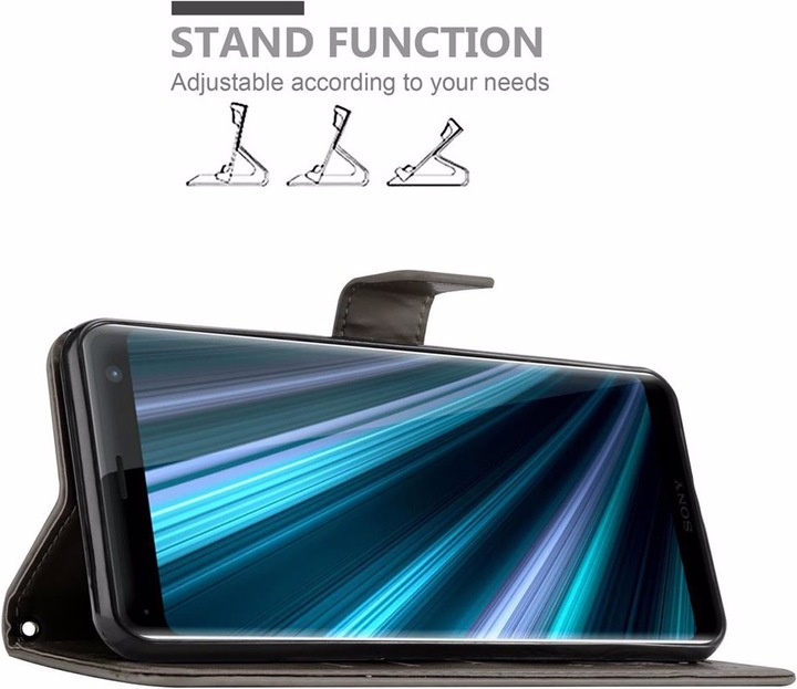 Produktbild Cadorabo Flower Book Cover (Sony Xperia XZ3)