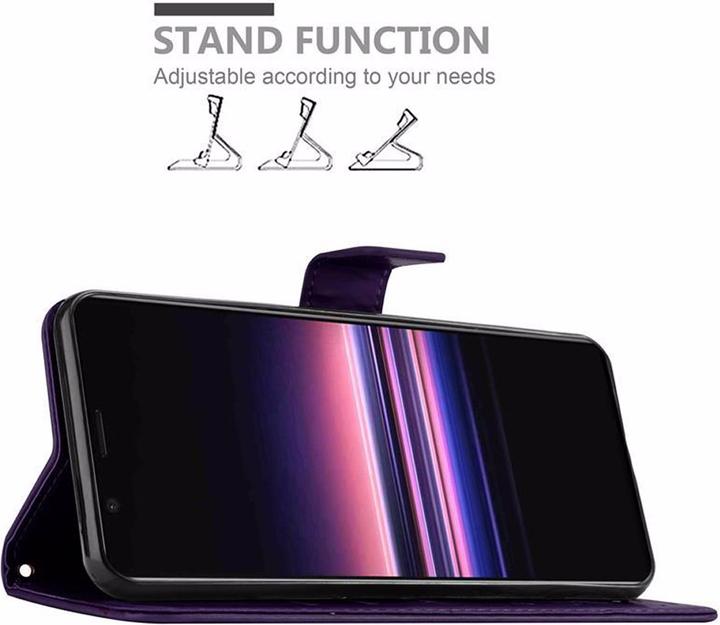 Image du produit Cadorabo Couverture du livre de fleurs (Sony Xperia 5)