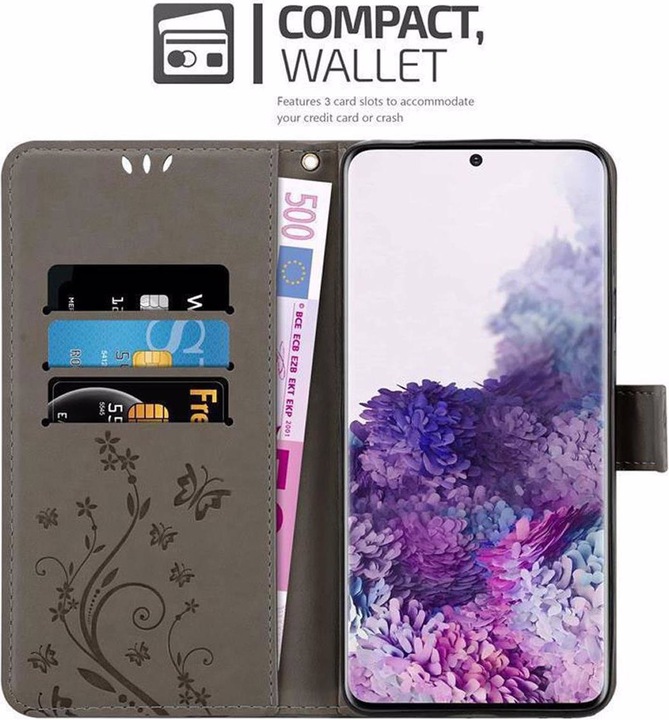 Actual product image Cadorabo Flower Book Cover (Samsung Galaxy S20+)