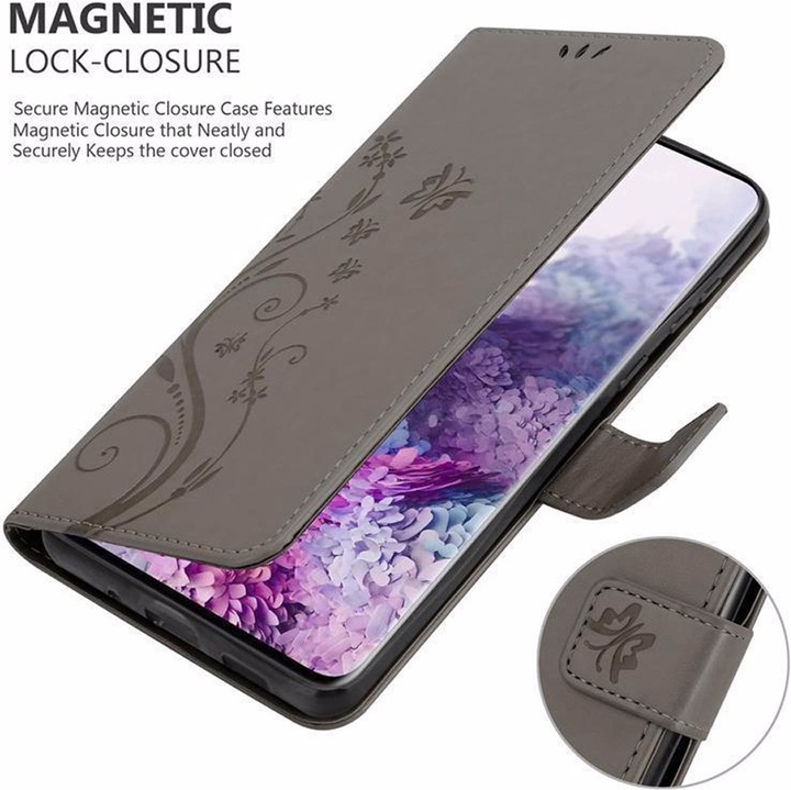 Actual product image Cadorabo Flower Book Cover (Samsung Galaxy S20+)