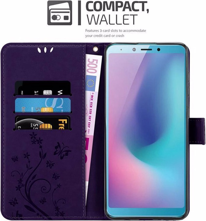 Produktbild Cadorabo Flower Book Cover (Samsung Galaxy A6s)