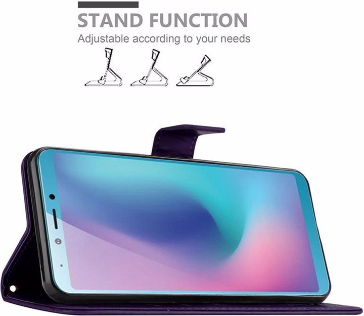 Produktbild Cadorabo Flower Book Cover (Samsung Galaxy A6s)
