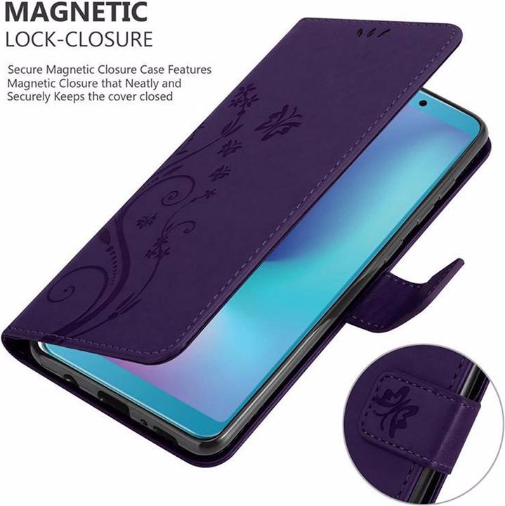 Actual product image Cadorabo Flower Book Cover (Samsung Galaxy A6s)