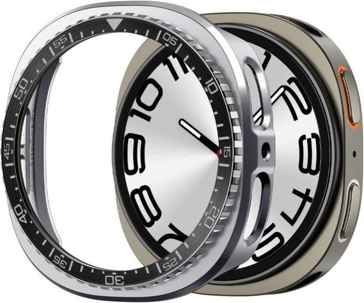 Spigen - Bezel Tune Pro Diver - for Samsung Galaxy Watch8 44mm, Stainless Steel - Black