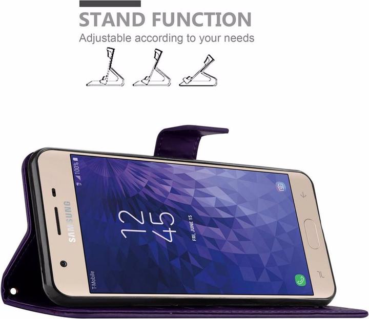 Actual product image Cadorabo Flower Book Cover (Samsung Galaxy J3 (2018))