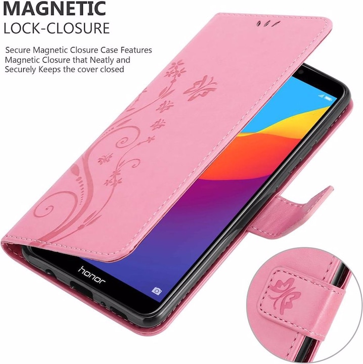 Actual product image Cadorabo Flower Book Cover (Honor 7c)