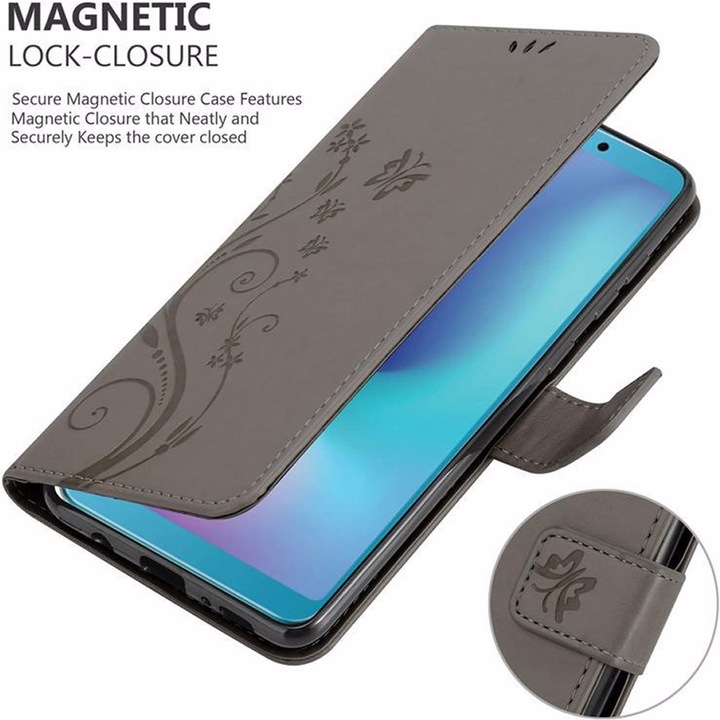 Produktbild Cadorabo Flower Book Cover (Samsung Galaxy A6s)