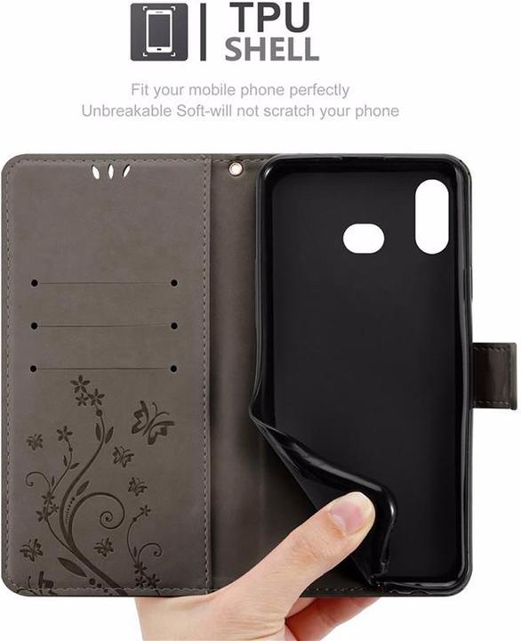 Image du produit Cadorabo Couverture du livre de fleurs (Samsung Galaxy A6s)
