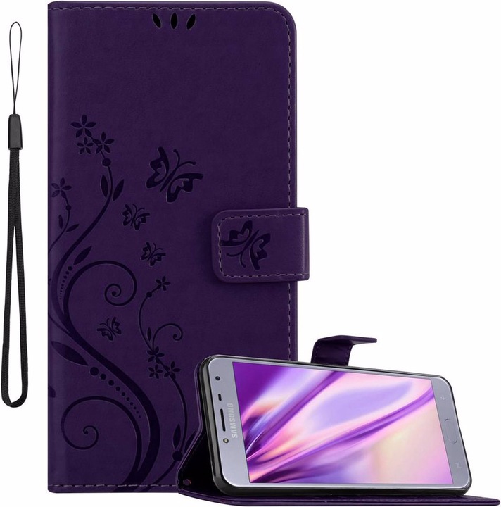 Produktbild Cadorabo Flower Book Cover (Samsung Galaxy J4 (2018))