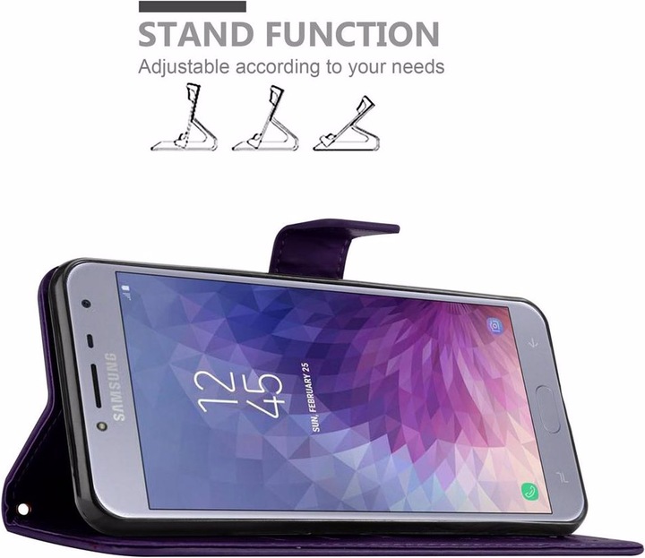 Produktbild Cadorabo Flower Book Cover (Samsung Galaxy J4 (2018))