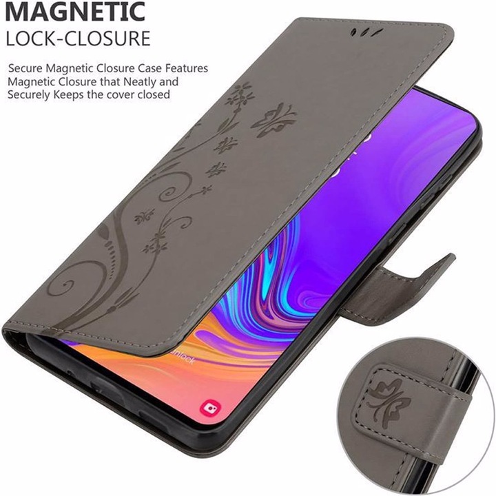 Actual product image Cadorabo Flower Book Cover (Samsung Galaxy A8s)