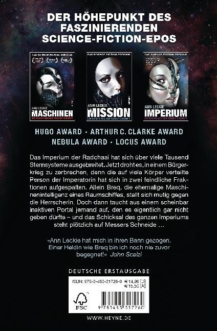 Produktbild Das Imperium (Deutsch, Ann Leckie, 2017)
