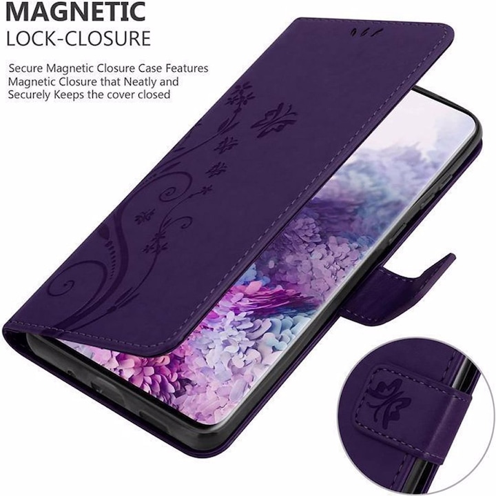Actual product image Cadorabo Flower Book Cover (Samsung Galaxy S20)
