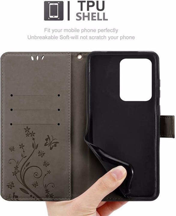 Produktbild Cadorabo Flower Book Cover (Samsung Galaxy S20 Ultra)