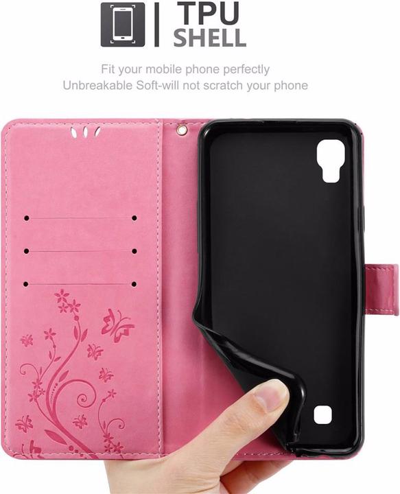 Actual product image Cadorabo Flower Book Cover (LG X Power)