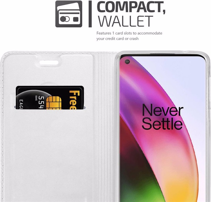 Actual product image Cadorabo Book Classy Style Cover (Oneplus 8)