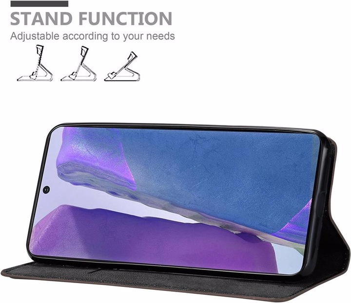 Actual product image Cadorabo Book Invisible Magnet Cover (Samsung Galaxy Note 20)