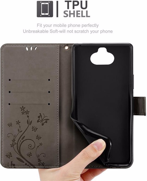 Produktbild Cadorabo Flower Book Cover (Sony Xperia 8)