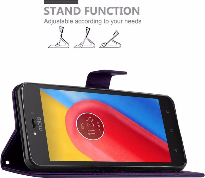 Produktbild Cadorabo Flower Book Cover (Motorola Moto C)