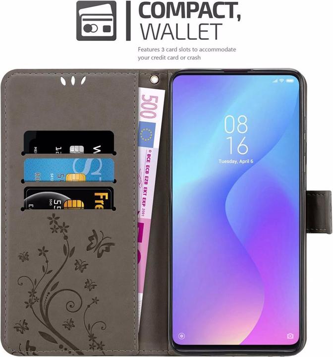 Produktbild Cadorabo Flower Book Cover (Xiaomi Mi 9T Pro, Xiaomi Redmi K20 Pro, Xiaomi Redmi K20)