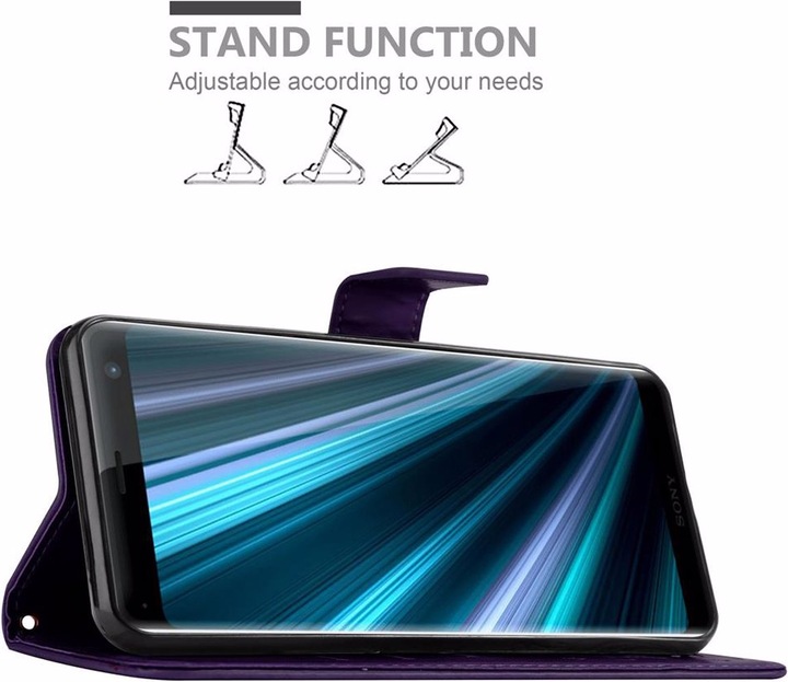 Produktbild Cadorabo Flower Book Cover (Sony Xperia XZ3)