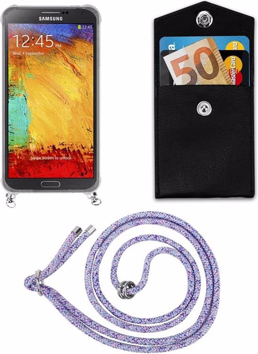 Produktbild Cadorabo TPU Handy Kette SILBER Cover