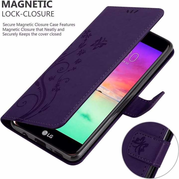 Actual product image Cadorabo Flower Book Cover (LG K10)