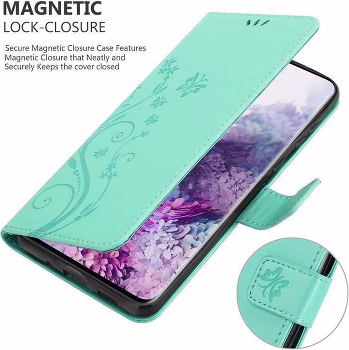 Actual product image Cadorabo Flower Book Cover (Samsung Galaxy S20)