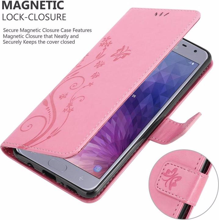 Produktbild Cadorabo Flower Book Cover (Samsung Galaxy J4 (2018))