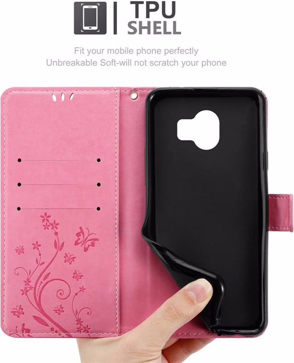 Produktbild Cadorabo Flower Book Cover (Samsung Galaxy J4 (2018))