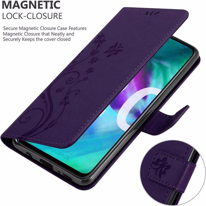Actual product image Cadorabo Flower Book Cover (TCL 20S, Huawei Nova 5T, K20)