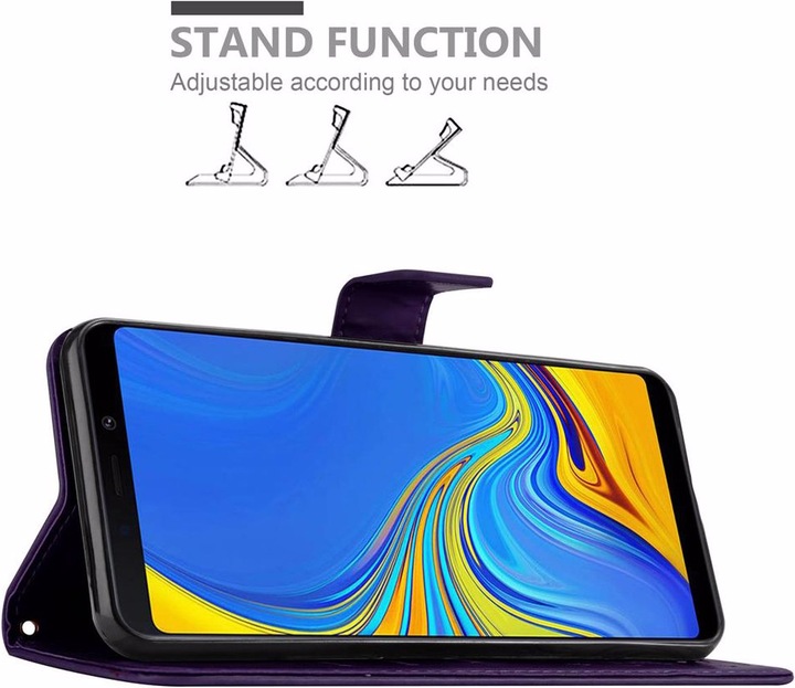 Produktbild Cadorabo Flower Book Cover (Samsung Galaxy A9 (2018))