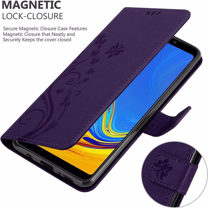 Produktbild Cadorabo Flower Book Cover (Samsung Galaxy A9 (2018))
