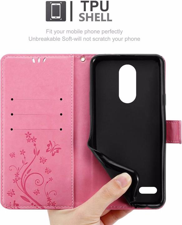 Image du produit Cadorabo Couverture du livre de fleurs (K11, LG K11 Plus, LG K10 2018)