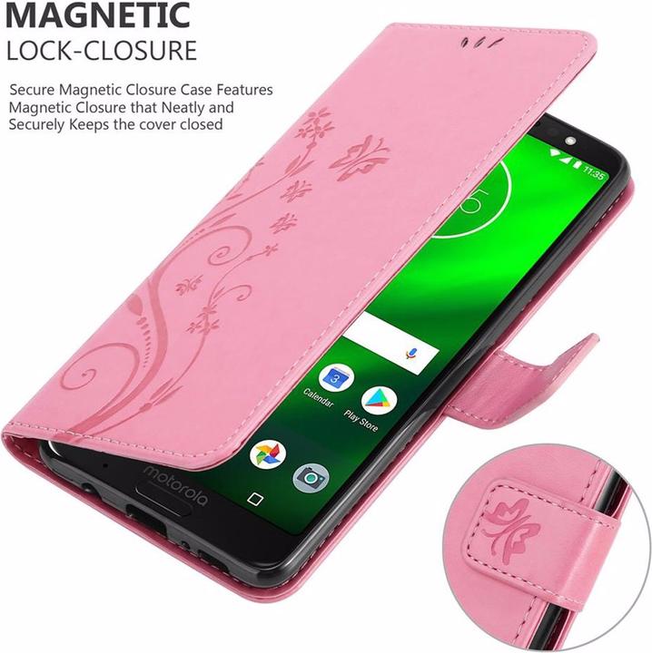 Immagine prodotto Cadorabo Copertina del libro di fiori (Motorola Moto G6 Plus)