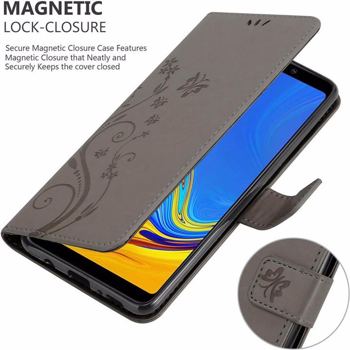 Actual product image Cadorabo Flower Book Cover (Samsung Galaxy A9 (2018))