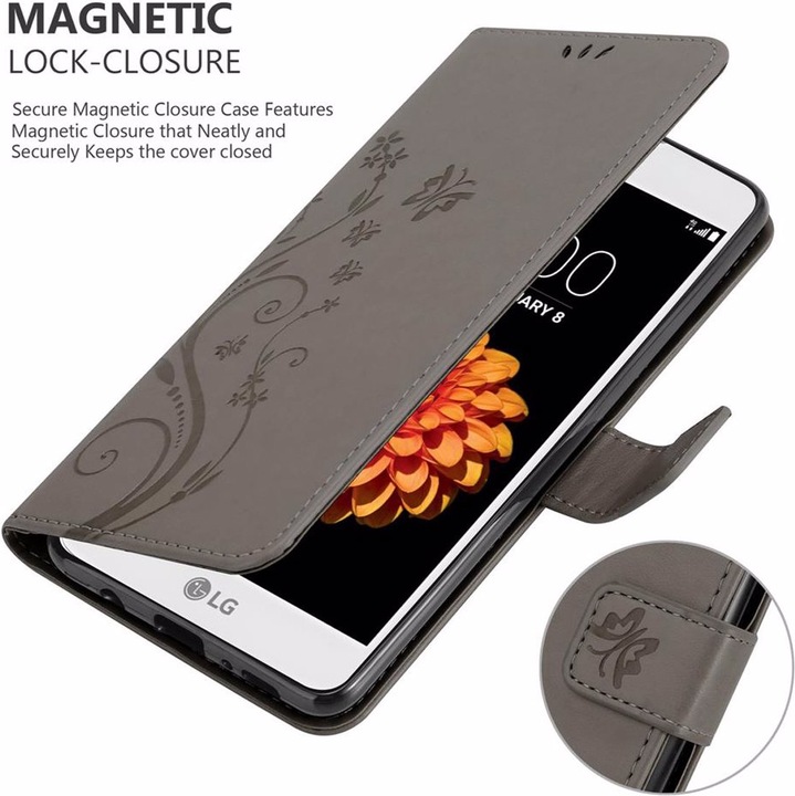 Actual product image Cadorabo Flower Book Cover (LG K7)