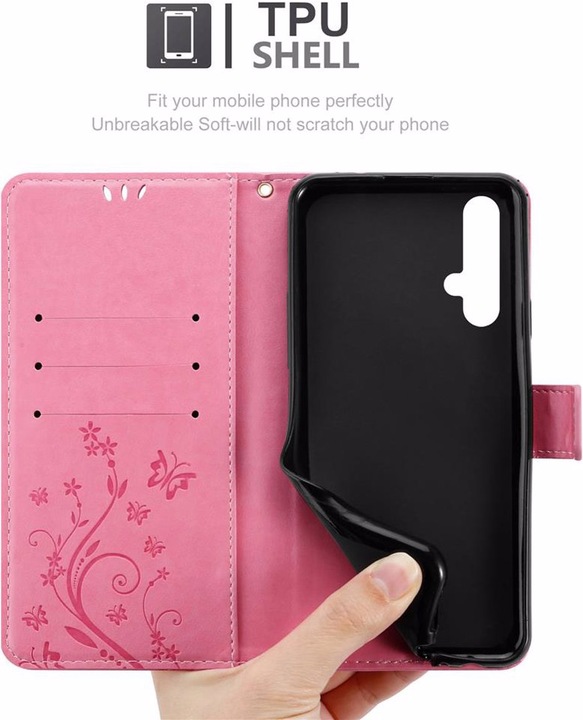 Produktbild Cadorabo Flower Book Cover (Honor 20)