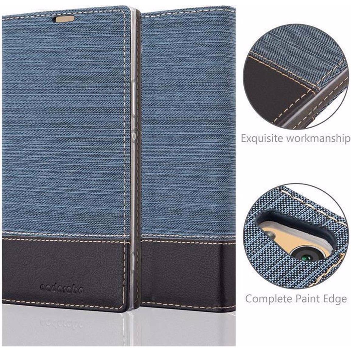 Thumbnail - Cadorabo Book Jeans Optik Cover (Sony Xperia XA1 Ultra), Smartphone Hülle, Blau