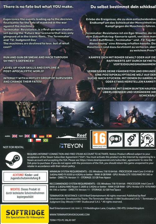 Immagine prodotto Reef Entertainment Terminator: Resistenza (PC, DE)