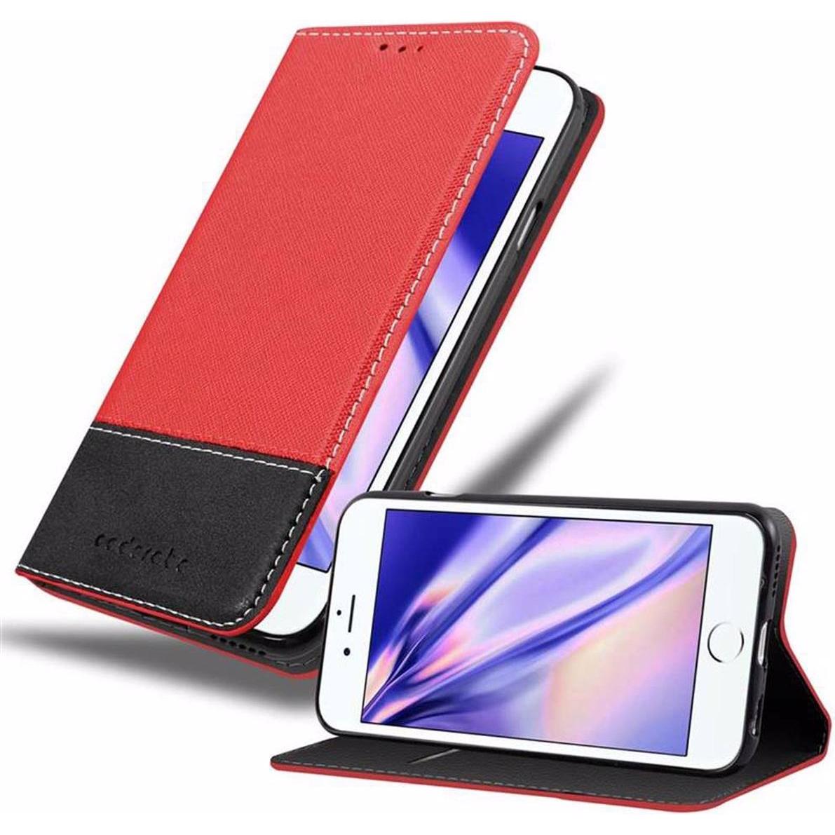 Thumbnail - Cadorabo Book X-Wallet Cover (Apple iPhone 6s Plus, Apple iPhone 6 Plus), Smartphone Hülle, Rot