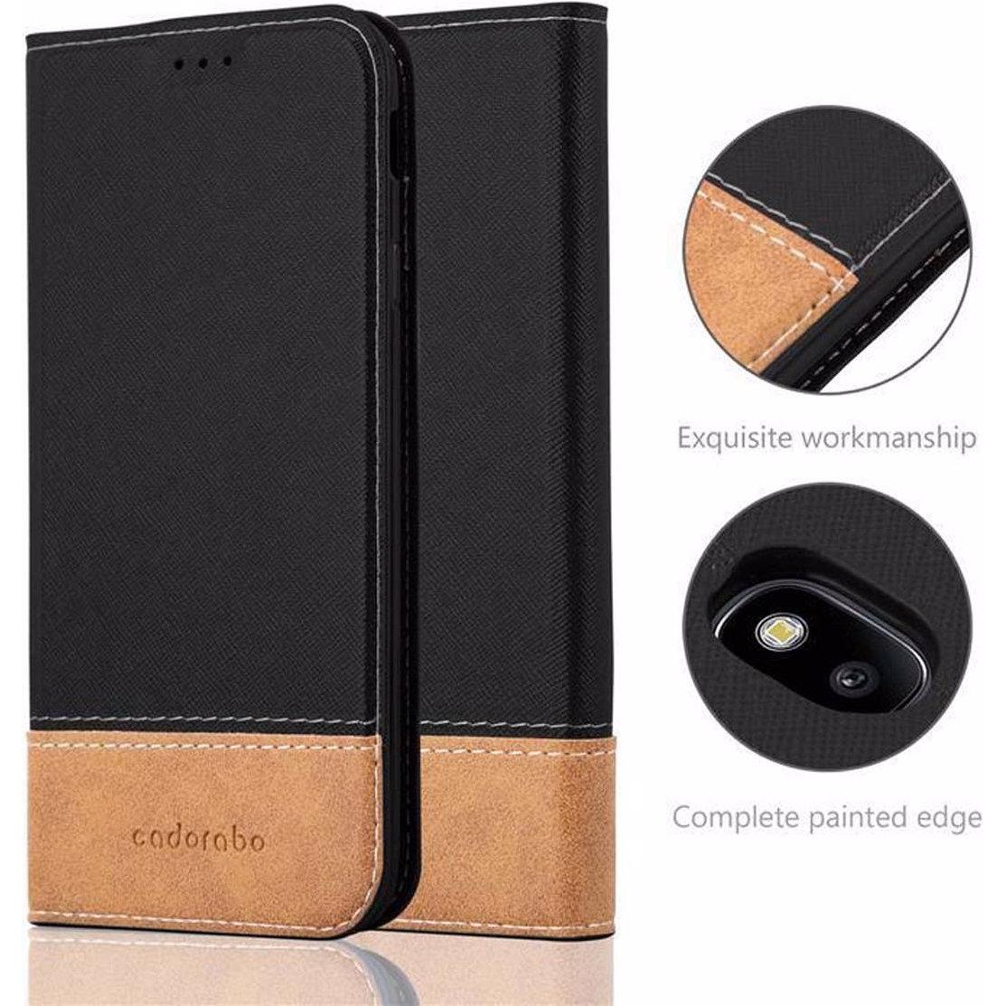 Thumbnail - Cadorabo Book X-Wallet Cover (Samsung Galaxy J7 2017), Smartphone Hülle, Schwarz
