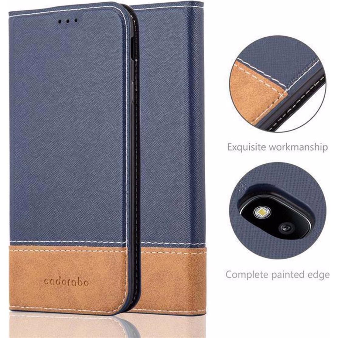 Thumbnail - Cadorabo Book X-Wallet Cover (Samsung Galaxy J7 2017), Smartphone Hülle, Blau