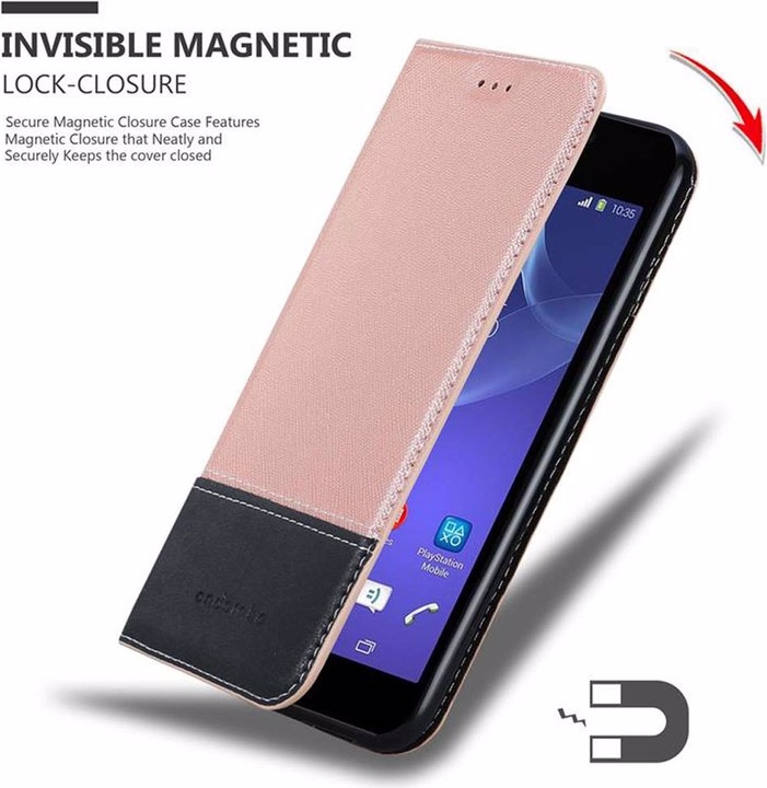 Actual product image Cadorabo Book X Wallet Cover (Sony Xperia M2, Sony Xperia M2 Aqua)