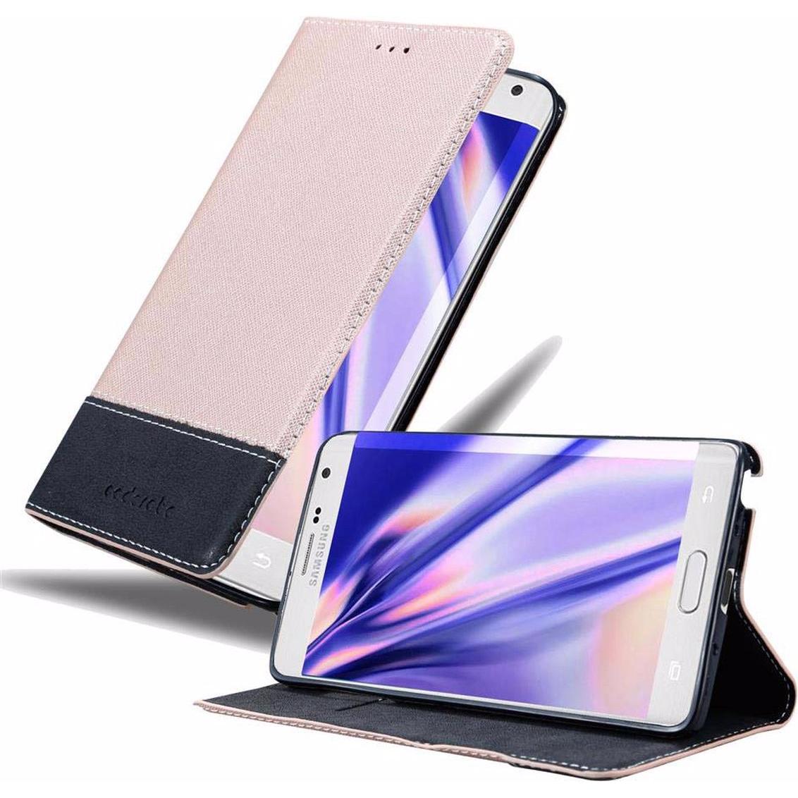 Cadorabo Book X-Wallet Cover (Samsung Galaxy Note Edge), Smartphone Hülle, Rosa
