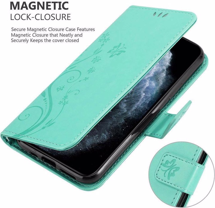 Produktbild Cadorabo Flower Book Cover (Apple iPhone 11 Pro Max)