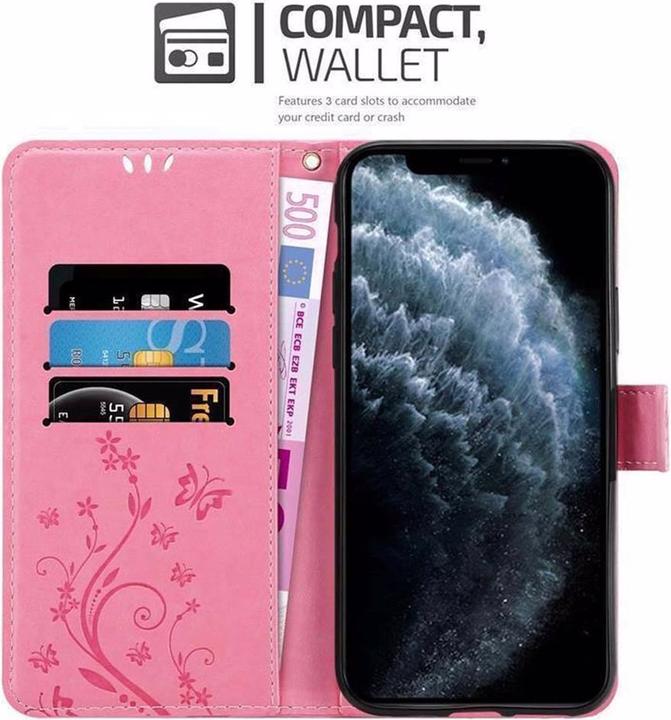 Actual product image Cadorabo Flower Book Cover (Apple iPhone 11 Pro Max)